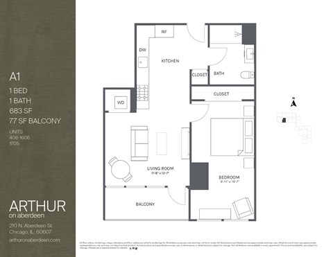 210 N Aberdeen St Studio-2 Beds Apartment for Rent - Photo Gallery 23